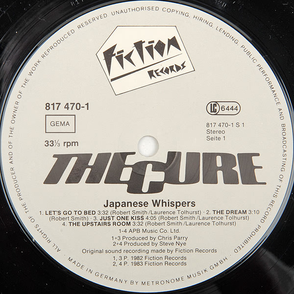 The Cure - Japanese Whispers | Fiction Records (817 470-1) - 3