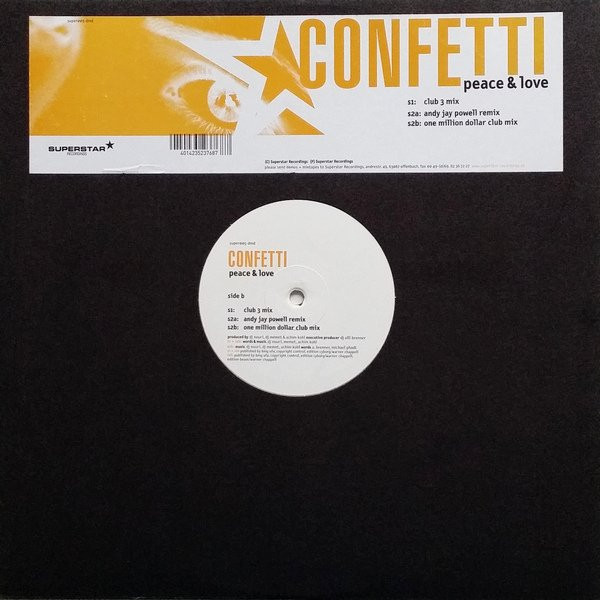 Confetti - Peace & Love | Superstar Recordings (SUPER005)