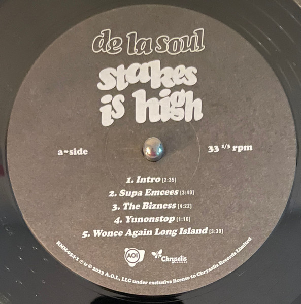 De La Soul - Stakes Is High | Chrysalis (RMM-054-1) - 3