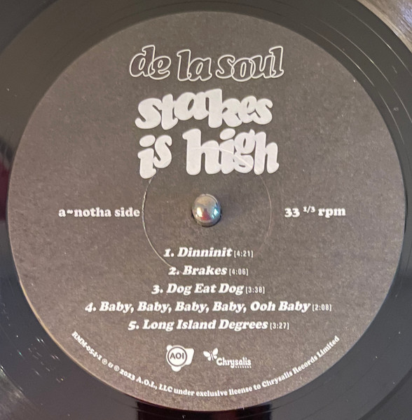 De La Soul - Stakes Is High | Chrysalis (RMM-054-1) - 4