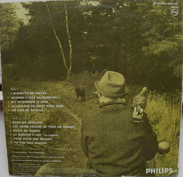Félix Leclerc - L'alouette En Colère | Philips (6325 022) - 2