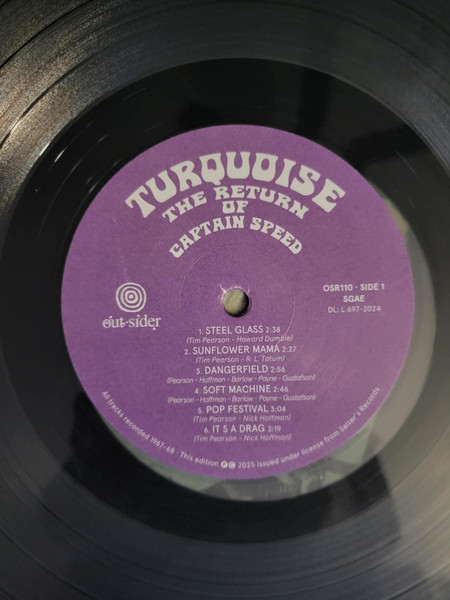 Turquoise - The Return Of Captain Speed | Out-Sider (OSR110) - 2